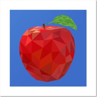 Red Apple Low Poly Art Posters and Art